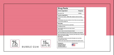 Hand Sanitizer (Bubble Gum 15ml)